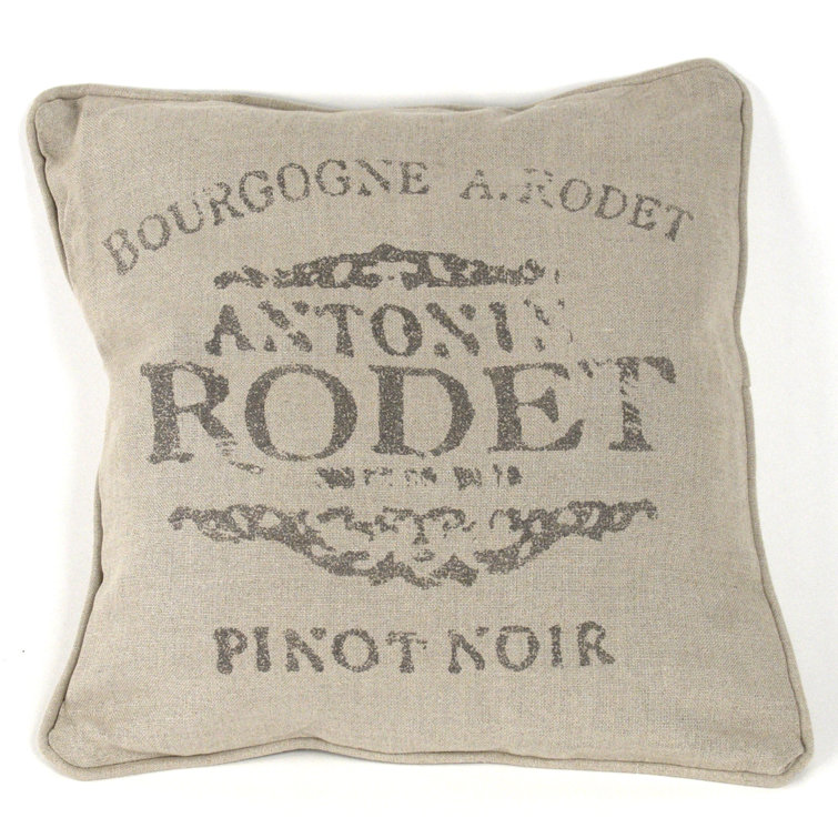 Zentique Linen Square Throw Pillow & Reviews Perigold
